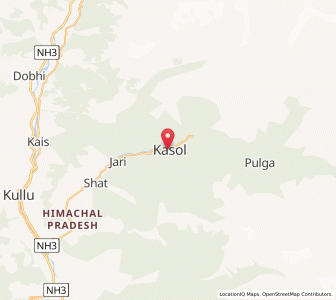 Map of Kasol, Himachal Pradesh