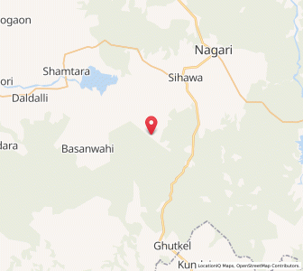 Map of Kaspur, Chhattisgarh