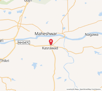 Map of Kasrawad, Madhya Pradesh