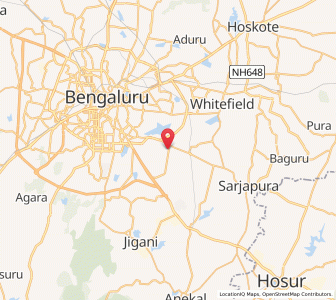 Map of Kassavanahalli, Karnataka