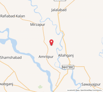 Map of Kasturiganj, Uttar Pradesh