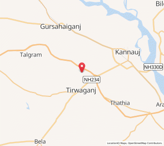 Map of Katahara, Uttar Pradesh