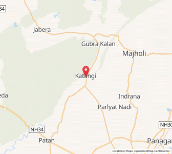 Map of Katangi, Madhya Pradesh