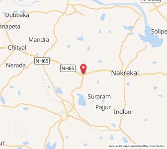 Map of Katangur, Andhra Pradesh