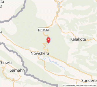 Map of Katera, Kashmir