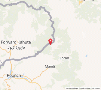 Map of Kath Panjal, Kashmir