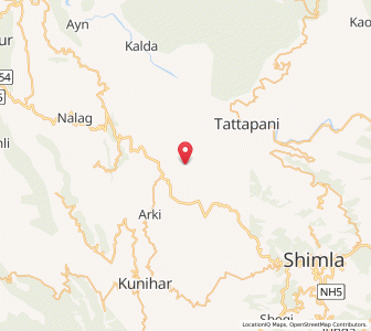 Map of Kathiyana, Himachal Pradesh