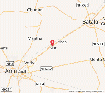 Map of Kathu Nangal, Punjab