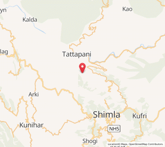 Map of Katle, Himachal Pradesh