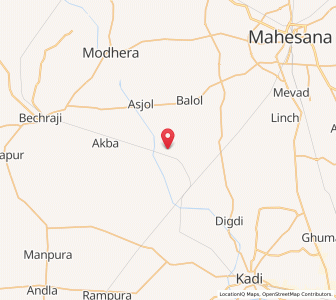 Map of Katosan, Gujarat