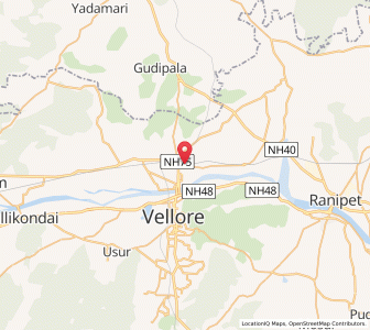 Map of Katpadi, Tamil Nadu