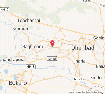Map of Katras, Jharkhand