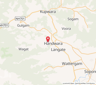 Map of Katswar, Kashmir