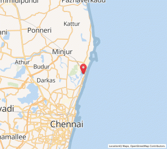Map of Kattivakkam, Tamil Nadu