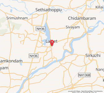 Map of Kattumannarkoil, Tamil Nadu