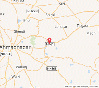 Map of Kaudgaon, Maharashtra