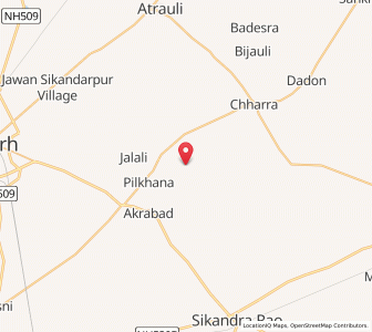 Map of Kaurjagani, Uttar Pradesh