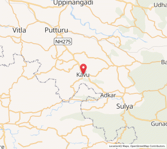 Map of Kav, Karnataka