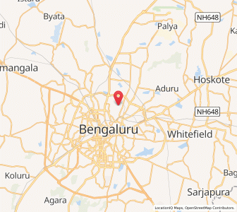 Map of Kaval Byrsandra, Karnataka