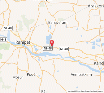 Map of Kaveripak, Tamil Nadu