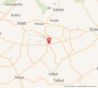 Map of Kavital, Karnataka