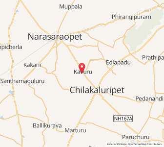 Map of Kavuru, Andhra Pradesh