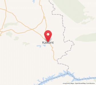 Map of Kawant, Gujarat