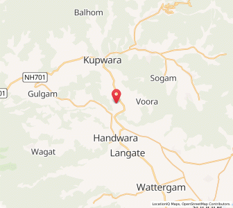 Map of Kawawar, Kashmir