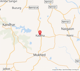 Map of Kawta, Maharashtra