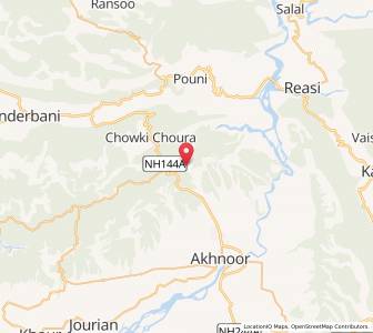 Map of Kayai di Ban, Kashmir