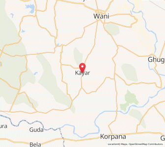 Map of Kayar, Maharashtra