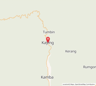 Map of Kaying, Arunachal Pradesh