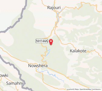 Map of Kazerian Poser, Kashmir