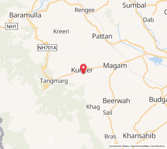 Map of Kech Matipur, Kashmir