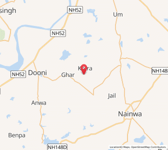 Map of Kedara, Rajasthan