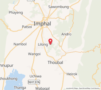 Map of Keirao Bitra, Manipur