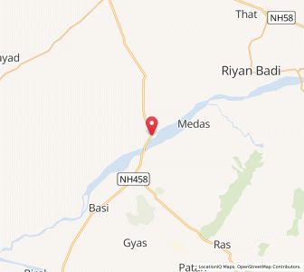 Map of Kekind, Rajasthan