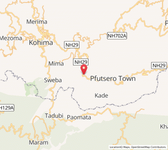 Map of Kekrima, Manipur