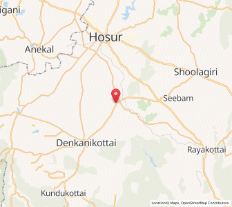 Map of Kelamangalam, Tamil Nadu