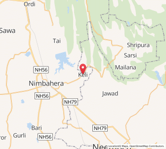 Map of Keli, Rajasthan