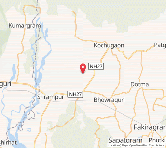 Map of Kendanapara, Assam