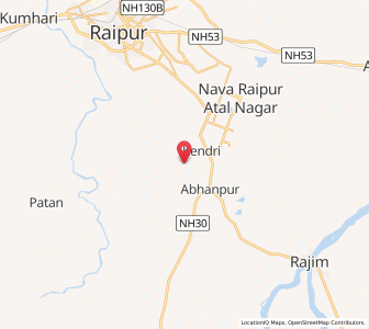 Map of Kendri, Chhattisgarh