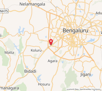 Map of Kengeri, Karnataka