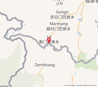 Map of Kenze Mane, Arunachal Pradesh