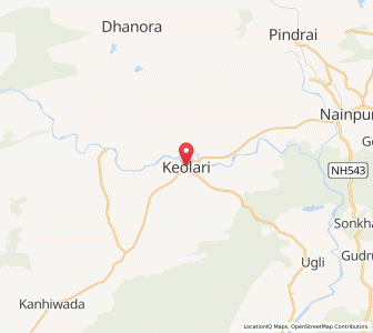 Map of Keolari, Madhya Pradesh