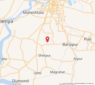 Map of Keoradanga, West Bengal