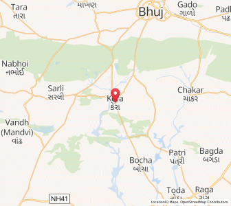 Map of Kera, Gujarat