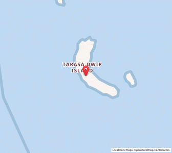 Map of Kerawa, Andaman and Nicobar Islands