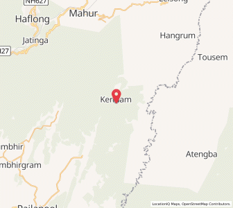 Map of Kerhlam, Assam