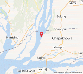 Map of Kerimgaon, Assam